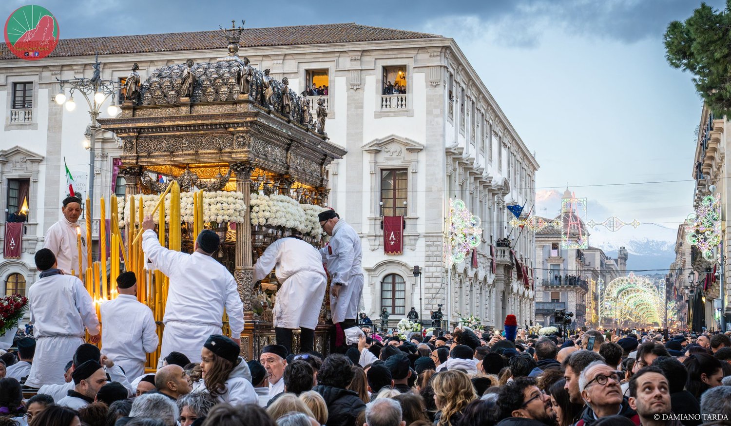 Inizio processione "giro interno" di sant'Agata
